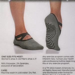 Yoga Socks by GAIAM All Grip No Slip ( 2 pairs)